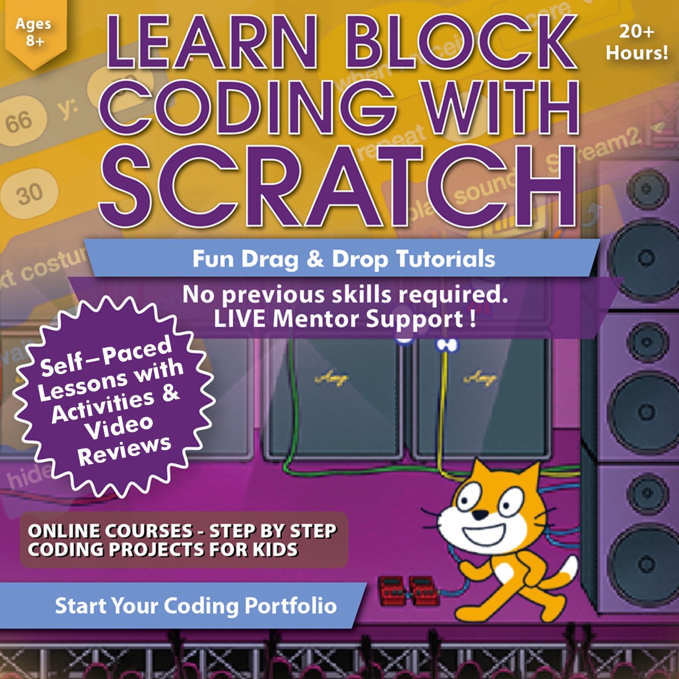 Simply Coding - Scratch Coding Course - Scratch Programming for Beginners - Learn to Code Games Activities and Projects in Scratch for Kids 6-12 Years Old