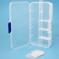 thumbnail image 4 of Youkk 2pcs 10 Grid Detachable Compartment Rhinestones Box Jewelry Case Crafts Nail Art Tips Storage Organizer, 4 of 8