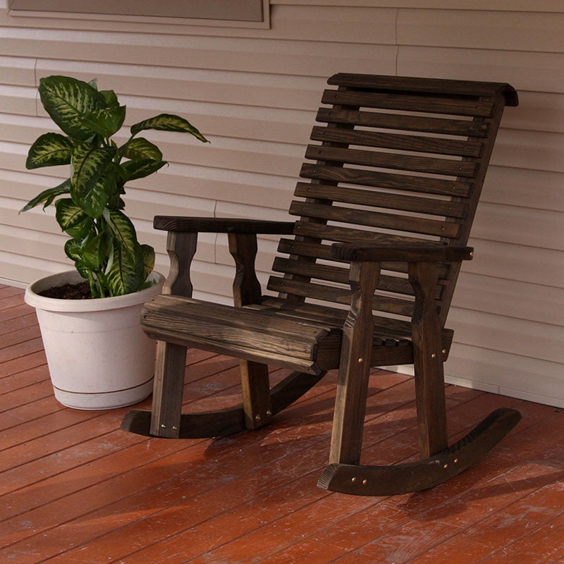 Amish Heavy Duty 600 Lb Roll Back Pressure Treated Rocking ...