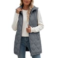 thumbnail image 2 of Fewfanhot Women's Clothing Lightweight Vest Packable Quilted Sleeveless High Collar Lightweight, 2 of 9