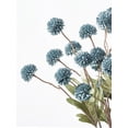 thumbnail image 4 of Silk Flowers Pompon Mum Artificial Flowers, 5pcs Fake Mini Chrysanthemums with Stems Bulk Faux Kiku Flower for Decoration Memorial DIY Wedding Bouquets Centerpieces Bridal Shower, Dusty Blue, 4 of 7