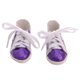 thumbnail image 2 of Zapatos Deportivos , Zapatos Planos para Muñeca Americana de 18 Pulgadas, Fabricación de Bricolaje, Decoración de - Púrpura Sunnimix American Doll Shoes, 2 of 8