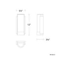 thumbnail image 3 of WAC Lighting Blake 5" LED 3000K Transitional Metal Wall Sconce in Black, 3 of 5