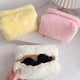 thumbnail image 5 of Bolsa de maquillaje, bolsa de cosméticos de felpa, linda bolsa de almacenamiento suave con cremallera para artículos de tocador de viaje para suministros de oficina, cosméticos, maquillaje,, 5 of 5