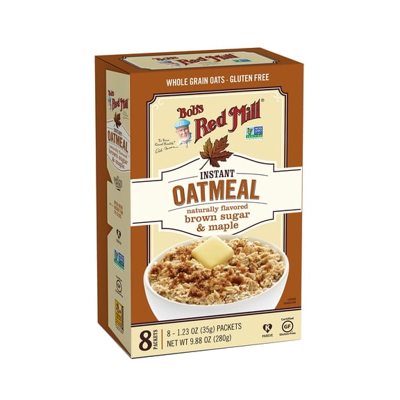 Bob,S Red Mill Brown Sugar & Maple Oatmeal Packets, 8-Count