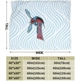 thumbnail image 3 of Delaware State University Logo Fleece Blanket, Very Soft Microfiber Flannel Blanket for Couch Warm and Cozy for All Seasons, 3 of 6