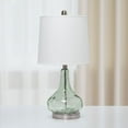 thumbnail image 2 of Mod Lighting and Decor Rippled Glass Table Lamp with Shade - 23.25" - White and Green, 2 of 4