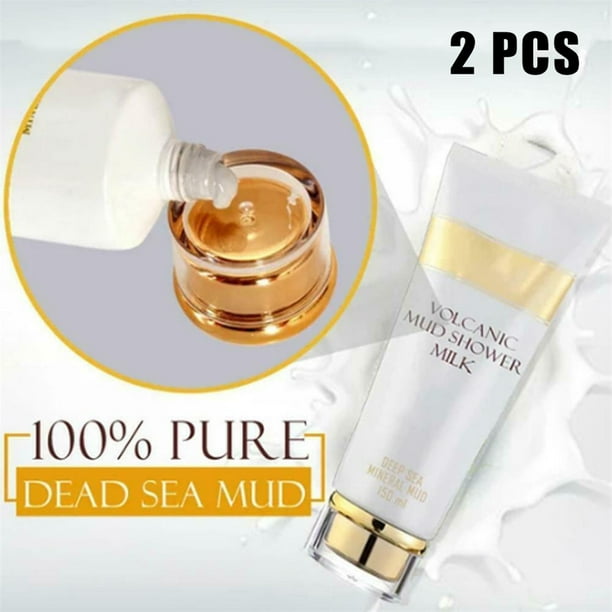 New Whitening Volcanic Mud Bath Milk Cream Body Wash Exfoliating