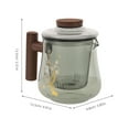 thumbnail image 2 of WHAMVOX Glass Tea Set Borosilicate Glass Clear Teakettle With Infuser Coffee Teapot Stovetop Tea Kettle Tea Brewer For Loose Tea, 2 of 8
