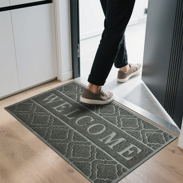 Tranfacy Home Decorations,Room Ornaments,Home Entrance Door Three Dimensional Embossed Welcome Mat High Grade Scratch Counteractive Wear Counteractive Easy To Clean