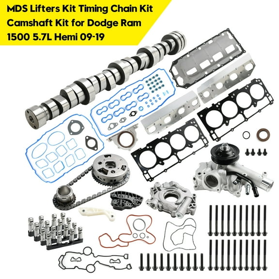MDS Lifters Kit Timing Chain Kit Camshaft Kit for Dodge Ram 1500 5.7L Hemi 09-19