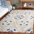 thumbnail image 2 of SAFAVIEH Jardin Willoughby Floral Area Rug, Beige/Ivory, 4' x 6', 2 of 7
