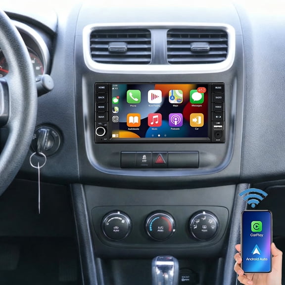 Gsuatey Car Radio Stereo for Dodge Avenger 2008-2014, 7 Inch Touchscreen with Wireless CarPlay Android Auto 5G WiFi Bluetooth GPS Navi FM Backup Camera