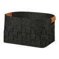 thumbnail image 3 of Mainstays Medium Woven Felt Basket, Dark Grey, Set of 2, 3 of 5