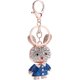 thumbnail image 1 of LLavero de aleación de moda con diamantes de imitación de gota de agua grande, llavero de carro de calabaza de dibujos animados, colgante de carro dorado, accesorios de bolso femenino, 1 of 4