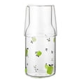 thumbnail image 1 of Vaso De Vidrio Hervidor Estilo Breve Fruta Taza Impresa Bebida Transparente Calix Con Tapa 550 Ml Y 275 Ml Vaso De Bebida Fría Taza De Vidrio De Borosilicato Para Bebida Jugo Agua Advancent HA027508-02, 1 of 7
