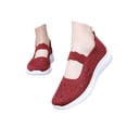 thumbnail image 4 of CAIXAI Orthopedic Dress Sneakers Women Arch Support Women Sock Sneakers Comfortable Non- Sole Walking Shoes for Women Mesh Knitted Platform Mary Janes Hands-Free Sock Shoe, 4 of 7
