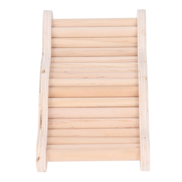 Wooden Ladder Bridge Hamster Climbing Toy Wooden Hamster Ladder Bendable Cage Toy For Small Animals