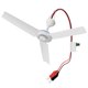 thumbnail image 1 of Ventilador de techo de emergencia de 3 aspas, 12 V, 6 W, con energía solar, potente para caravanas y acampadas, 4 metros, 1 of 5