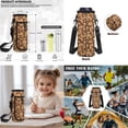thumbnail image 6 of Yspwyqan Kids Backpack Set for Teens, Orange Capybara Backpack Set with Lunch Box Pencil Case for Girls, 17 Inch Front Pocket Daypack for High School Travel, 6 of 7