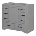 thumbnail image 6 of Furvclv 36'' Bathroom Vanity, Modern Wooden Bathroom Storage Cabinet, With 6 Drawers, Multi-Functional Drawer Divider, Adjustable Shelf (NOT INCLUDE SINK), 6 of 9