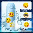 thumbnail image 4 of Laugh Cry Emoji Stickers, Set of 50, Waterproof and UV Resistant, Perfect for All Your Gadgets, 4 of 5