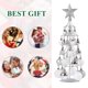 thumbnail image 1 of Mini árbol de Navidad Soporte de exhibición Artesanía Regalo Marco de hierro Bola de Navidad (Plata), 1 of 8