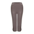 thumbnail image 5 of FINALGANG Women Versatile Trousers Solid Color Plus Size Yoga Leggings Hollow Out Pants Suitable For Various Occasions, 5 of 9