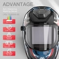 thumbnail image 3 of Casco de soldadura YESWELDER de oscurecimiento automático con 6 sensores de arco tipo C, 3 of 8