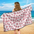 thumbnail image 6 of XYZCANDO Car Seat Cover Towel Little Red Flower Pattern Seats Protectors for Running Gym, Non-Slip Breathable Car Seat Towel Cover for Van SUV, 6 of 11