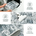 thumbnail image 7 of Garvee 2'x6' Kitchen Runner Rug Non-Slip Hallway Bedroom Rug Vintage Floral Distressed Rug for Laundry Room, Gray, 7 of 7