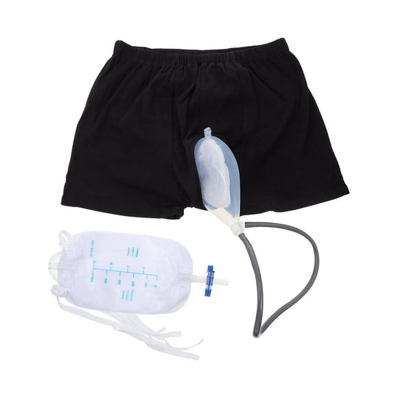 Urine Bag Men Urinal Underwear Incontinence Leg Pee Wearable Liquid Silicone Pure Cotton Man Elder