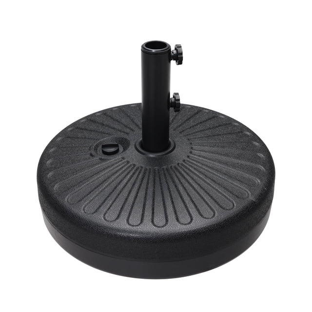 Base para paraguas ABCCANOPY, llena de agua, 22 kg, muy resistente, negra