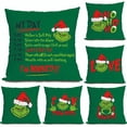 Podplug The Grinch Christmas Decor Cartoon Printed Pillowcase Square podplug-the-grinch-christmas-decor-cartoon-printed-pillowcase-square
