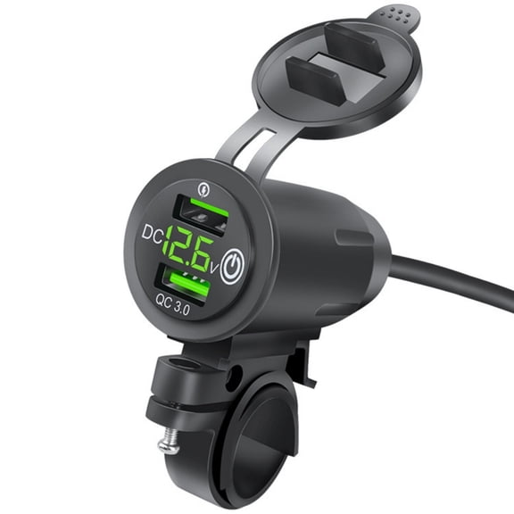 Motorcycle USB Charger Double Port Designs Charger Upgrades for Efficient Charging