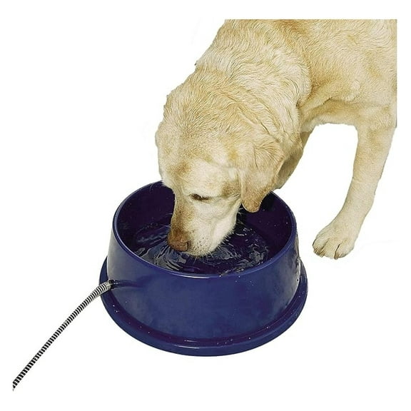 Thermal-Bowl Outdoor Heated Cat & Dog Water Bowl Blue 96 Ounces