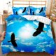 thumbnail image 4 of Animal Eagle Funda Nórdica 3 Piezas Set ,Microfibra suave Eagle Comforter, 4 of 7