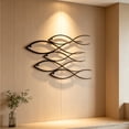 thumbnail image 5 of Modern Minimalist Metal Wall Art Decor, Elegant Atmospheric Hanging Wall Sculpture, Contemporary Accent for Home Interior Bar Living Room Bedroom Wall Decoration, 5 of 5