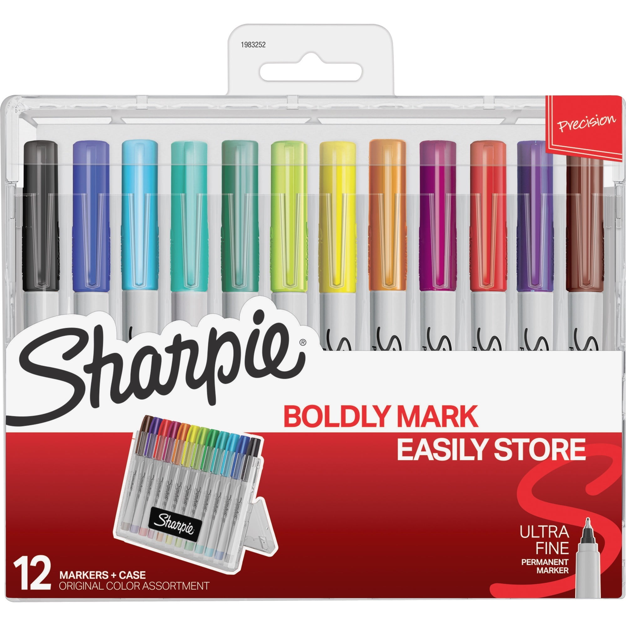 Sharpie, SAN1983252, Precision Ultrafine Point Markers, 12 / Pack