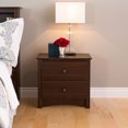 thumbnail image 1 of Prepac 23.25 in W x 21.75 in H x 16 in D Salt Spring 2-Drawer Nightstand, 1 of 5
