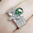 thumbnail image 2 of PERITANG Modern Proposal Promise Ring For Women Ladies High Quality Shiny AAA Zircon Cubic Zirconia Ring Perfect Present Gift Box Included, 2 of 8