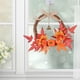 thumbnail image 3 of Simución de floral de ventana de pared de puerta dentera para interior Festival , Hojas de arce de ratán Macarena coronas de puerta, 3 of 8