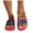 Watermelon Red, variant on Womens Sandals Double Buckle Strap EVA Flat Slides Waterproof Pillow Slippers Sizes 6.5-9.5