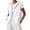 White, variant on Women's Sleeveless Zip Up Hoodies Vest Plus Size Lightweight Drawstring Waistcoats Loose Fit Jackets Vests