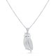 thumbnail image 1 of Collar con Colgante de Búho Cz de Plata de Ley para Mujeres y Adolescentes de 18", 1 of 5