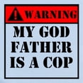 thumbnail image 2 of CafePress - Warning My Godfather Is A Cop Body Suit - Long Sleeve Cotton Baby Bodysuit, 2 of 4