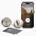 thumbnail image 2 of Level Lock Smart Lock - Touch Edition, Keyless Entry Using Touch, a Key Card, or Smartphone. Bluetooth Enabled, Works with Apple HomeKit - Satin Nickel, 2 of 12