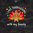 thumbnail image 4 of Inktastic I Love Thanksgiving with my Family-happy turkey Boys or Girls Baby Bodysuit, 4 of 5