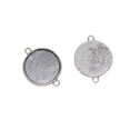 thumbnail image 1 of 50pcs Ajuste 12-20mm Doble Colgante Camafeo Cabujón Ajuste De Base Para Diy Colgante - 20mm SM SunniMix Joyas Cabochon en blanco, 1 of 8