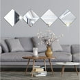 thumbnail image 4 of Etiquetas de espejo Espejo de longitud completa Plástico flexible Superficie lisa Autoadhesivo Decoración de apartamento para el paquete de fondo del hogar de 4 seitruly HA011894-00, 4 of 7